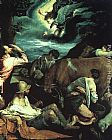 Jacopo Bassano Famous Paintings - The Annunciation to the Shepherds